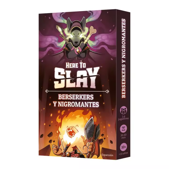 Juego de mesa here to slay expansion berserkers y nigromantes edad recomendada 10 años - 1