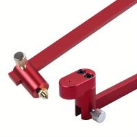 Regla De Dibujo Ajustable Compás De Aluminio Hallazgo De Centro Herramienta De Carpintería Fija Punto Marca Línea Calibradora - details 10