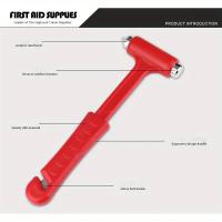 Martillo De Seguridad Para Ventanas De Coche Con Cortador De Cinturones De Seguridad Herramienta De Rescate Emergente 2 En 1 - details 3