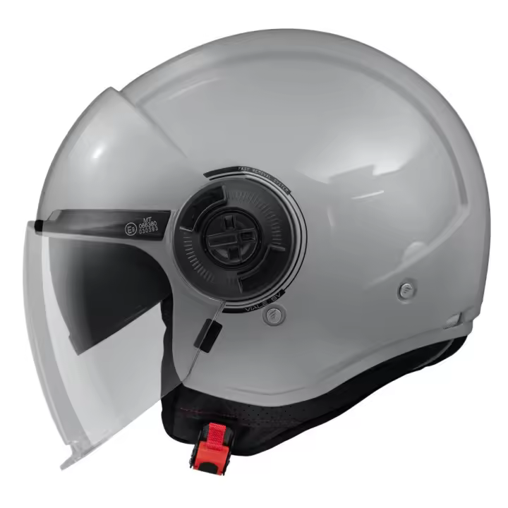 CASCO MT HELMETS MODELO VIALE SV S SOLID A12 GLOSS GREY - 1