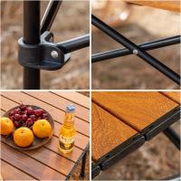 ARISE SHOP-Mesa plegable portátil de camping,Mesa de picnic para exteriores,mesa plegable para acampar,muebles al aire libre 50x50x52cm - details 4
