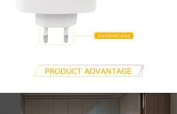 Lámpara Nocturna LED Con Sensor De Movimiento EU US Plug Para Dormitorio Toilet Hallway Kitchen Luz Nocturna Dimmerable Para Niños - details 5