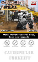 Camión Descargador RC Tracked 2.4G 10CH Con Cuerpo De Acero Inoxidable Vehículo De Construcción DIY Para Juego Educativo Para Niños - details 0