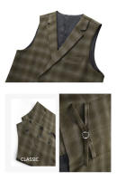 Traje De Boda Para Hombre De Alta Gama Tres Piezas Con Chaleco Y Pantalones Traje De Novio Casual Elegante Para Todas Las Estaciones - details 21
