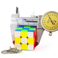 Llavero MoYu Mini Cubo Mágico 3x3x3 De 3cm Y 3.5cm Juguete Educativo Profesional Llavero Cubo Magico Puzzle De Plástico Para Niños Y Adultos - details 3