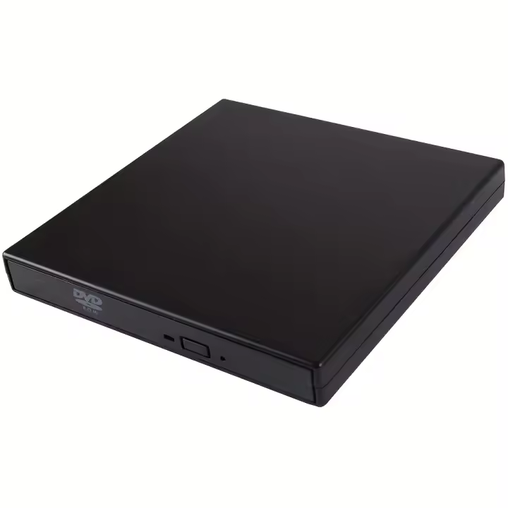 Unidad externa de CD y DVD, reproductor de CD-RW portátil Delgado, USB 2,0, grabador de DVD-RW - 1