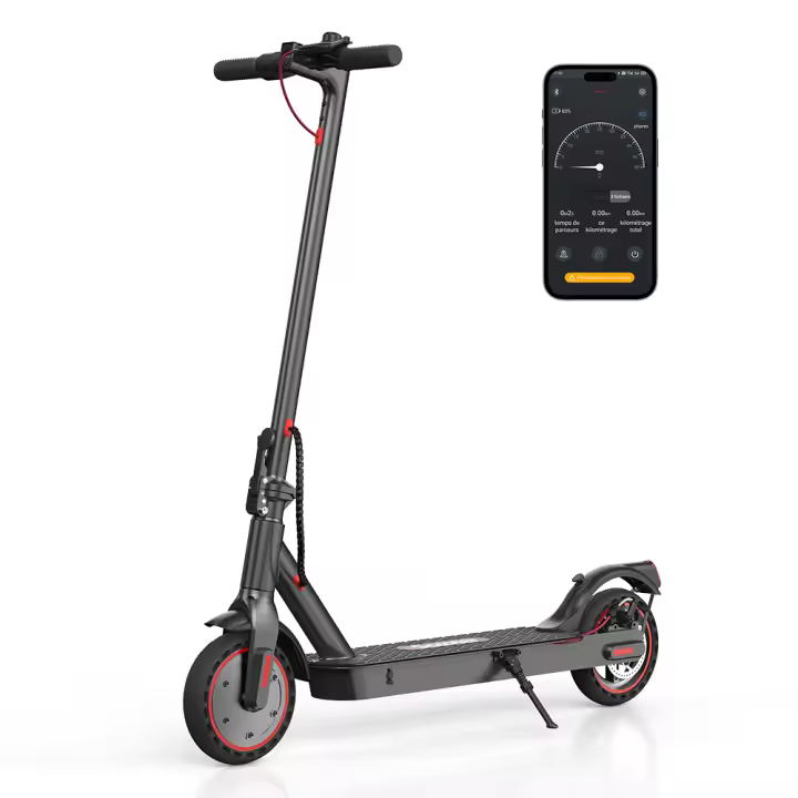 iScooter i9 Patinete Eléctrico Plegable para Adultos con App Inteligente, Motor 350W, Autonomía hasta 30 km y Ruedas Antipinchazos de 8.5 Pulgadas - 1