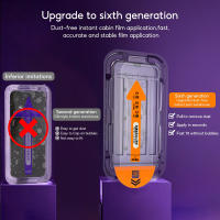 Protector De Pantalla De Vidrio Templado Para iPhone Con Auto Eliminación De Polvo Y Sin Bolitas Instalación Un Click Visión HD Dinámica Del Área - details 2