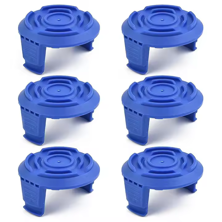 6PCS Lawn Mower Spool Caps TLW-01-1 para Spear & Jackson / Mac Allister / Qualcast / Worx - 1