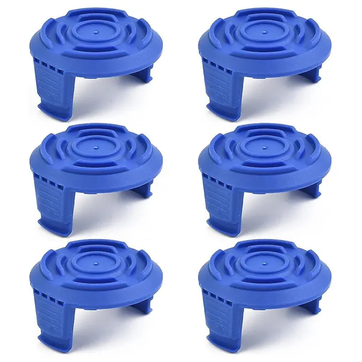 6PCS Lawn Mower Spool Caps TLW-01-1 para Spear & Jackson / Mac Allister / Qualcast / Worx - 1