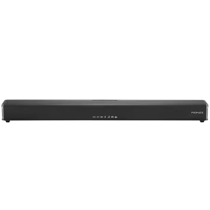 Promate Castbar-120 120W Subwoofer 60W Bluetooth, Mando Distancia, USB, AUX, DVD, Cable Óptico - 1