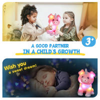 Muñeco De Peluche Rosa De 30cm Con Luz LED Y Musicalizado En Forma De Cerdo Y Unicornio Decoración Para Cumpleaños Regalos De Dibujos Animados Para Niños - details 8