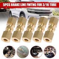 Kit De Conectores De Lines De Freno Hydraulico 5pcs Tamaño 3/16" OD Juego De Fitting De Latón Para Automóvil Accesorios De Coche - details 11
