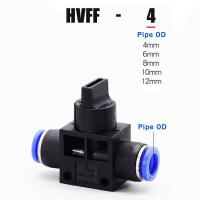 Válvula Manual HVFF SA Air Pneumática Conector Rápido 4mm 6mm 8mm 10mm 12mm Para Girar Interruptor Válvula De Limitación De Corriente - details 2