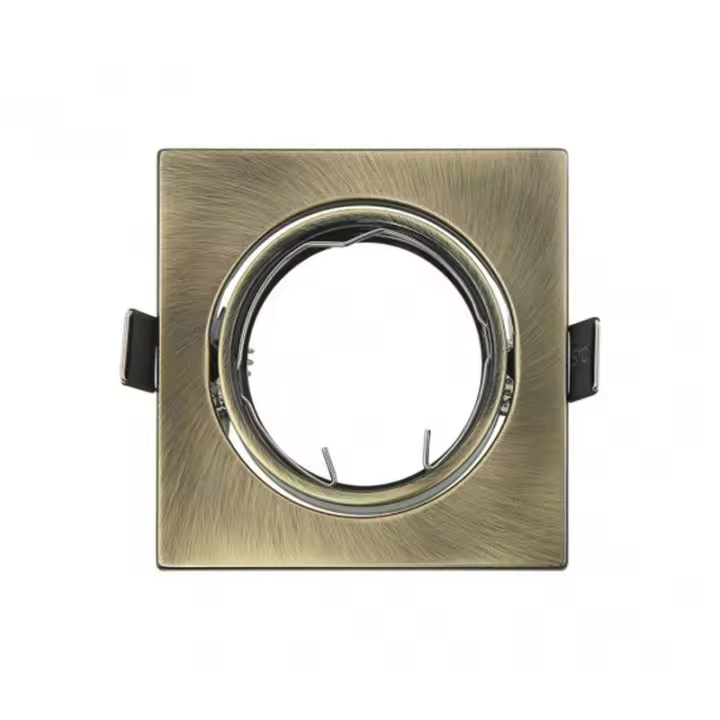 FABRILAMP FAB 14428OC14 | Empotrable Orient. Magura 1xgu10 Cuad. Cuero 2,5x8,2x8,2 Cm Corte 7 Portalamparas Incluido - Ahorro de Energía - 1