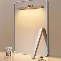 Lámpara De Noche LED De Madera Moderna - Control Táctil Recargable Soporte De Pared O Libre Instalación Sin Cable Luz De Maquillaje LED - details 1