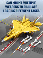 SEMBO Avión De Combate Basado En Portaviones Kit De Construcción De Bloques Para Niños Modelos Militares De Avión Armatos Juguetes Regalos - details 13