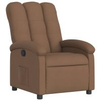 vidaXL Sillón reclinable de tela Gris claro, Gris oscuro, Negro Sillon Dormitorio Sillon Comodos Silla Relax Sillón Sofá - details 2