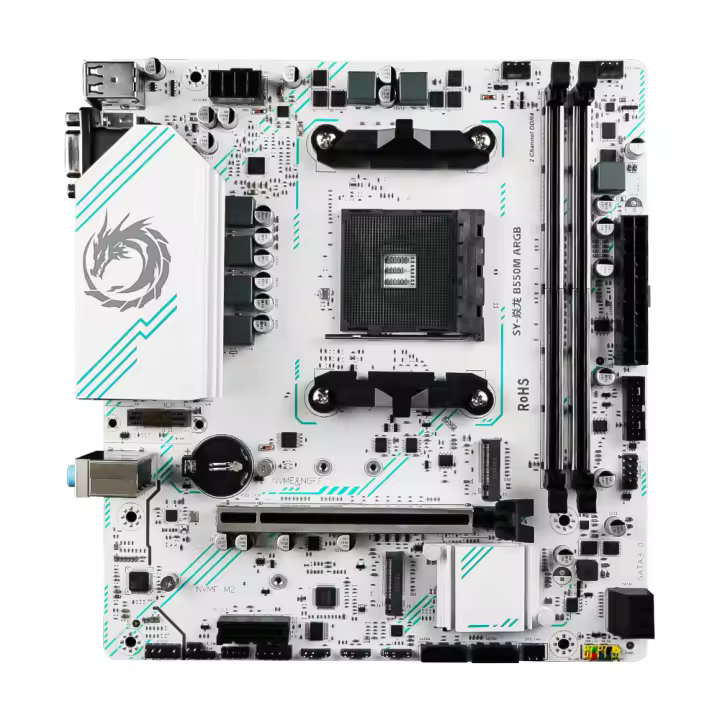 Placa Base Gaming SOYO AMD B550M Con USB3.1 M.2 NVMe SATA3 DDR4 Dual Channel Soporta CPU Ryzen 3000 4000 5000 AM4 Socket - 1