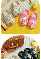 Sandalias Para Niños Verano 2024 Zapatos De Niños Antideslizantes Diseño Cartoon DIY Holes Para Niños Y Niñas Playa Suave - details 13