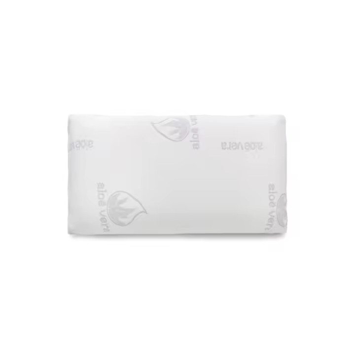 Almohada viscoelástica con núcleo 100% Viscoelástico, 70/75/80/90/105/135/150, Tejido de Aloe Vera, Anti ácaros, Anti bacterias, Termorregulable y Ergonómica. Libera la presión Cervical - 1