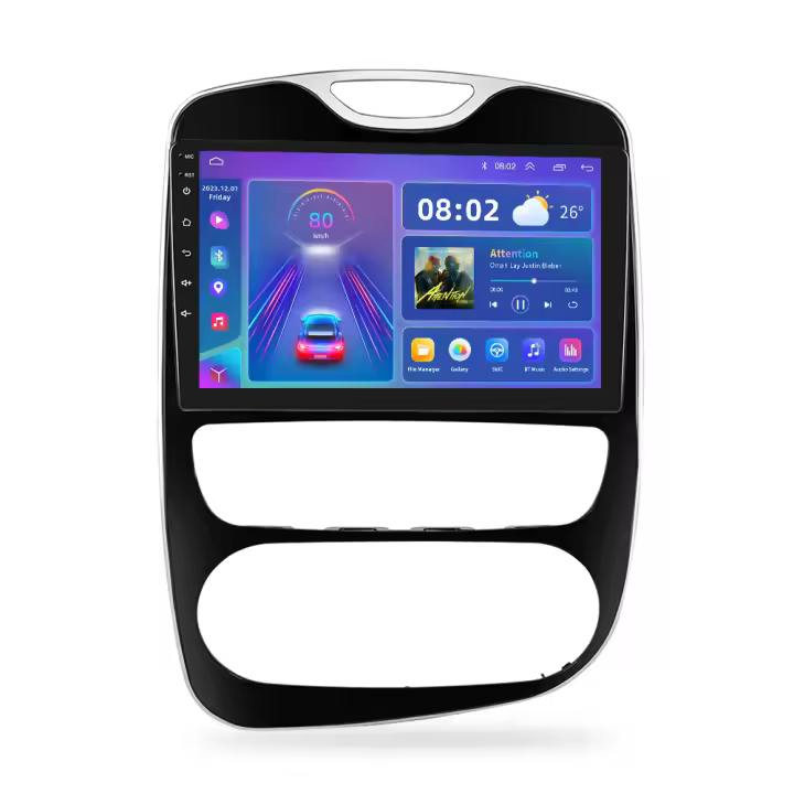 Podofo Radio de coche Android 2 Din para Renault S.A CLIO Cambio manual/Automático 2013-2018 Carplay 8+128GB AI Voice WIFI+4G DSP GPS Navegación Multimedia Reproductor de Video - 1