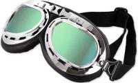 MOLCARAUTO Gafas Protectoras Ajustable para Moto Ciclismo,Lent arcoiris,Vintage-Look - details 0
