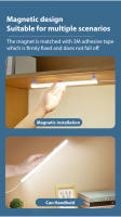 Luz Nocturna Magnética Para Gabinete Lámpara De Lectura Para Estudio Luz De Escritorio USB 5V Para Dormitorio Y Estudio - details 2