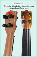 Ukelele De 35cm Para Niños Guitarra De Juguete Que Se Puede Usar Para Instrumentos Básicos Con Palillos Simulando Música De Guitarra - details 4