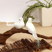 1Pc Adorno De Navidad Para Árbol De Boda Y Fiesta Pigeon Artificial Pájaros Delfín Simulación Plumas Decoración Para Sala De Estar Hogar - details 1