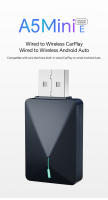 Nueva Adaptable Mini Wireless Box 2 En 1 CarPlay Android Auto Smart Plug And Play Dongle Bluetooth WiFi Conexión Rápida Para Coche - details 0