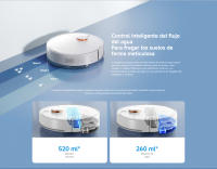 Official | Xiaomi Robot Vacuum S40C, Potente Ventilador de Succión de 5000 Pa, Depósito de Agua y Depósito de Polvo de Alta Capacidad, Sistema de Navegación Inteligente LDS - details 3