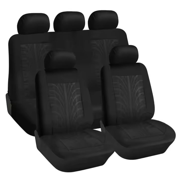 Fundas universales para asientos de coche, protector de asientos y traseros, color Negro - 1