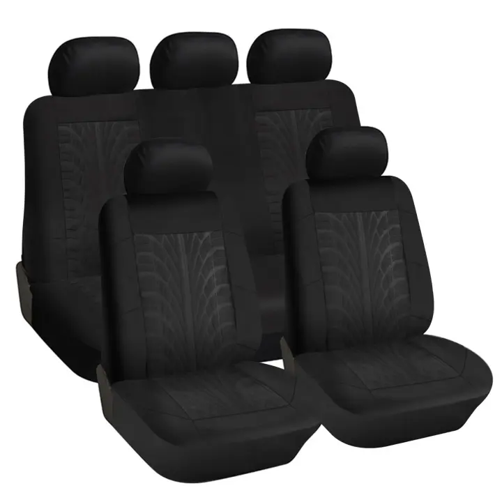 Fundas universales para asientos de coche, protector de asientos y traseros, color Negro - 1