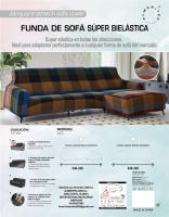 Almeritex Modelo Neuvo Funda superelástica 8 Colores, Para sofá , Silla,Chaise Longue Brazo Largo, y Orejero ,Transpirable, cómoda y Duradera, fácil de Instalar, Dimensiones - details 6