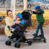 The second child baby stroller,, folding, universal, auxiliary pedal, travel sneak baby a good helper, travel talisman, accessories to assist, baby stroller rear hanging small tail car, safe and stable, height adjustable, anti-kick design, easy to install - details 2
