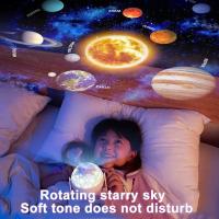 Proyector De Galaxia LED Luz Nocturna Estrellada Para Habitación De Niños 360° Giratorio Planetario Regalo De San Valentín Boda - details 1