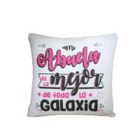 Cojín con frase : " Mi Abuela es la Mejor de la Galaxia " 45x45cm . Regalo Abuelas . Frase yaya . Día de la Madre - details 0