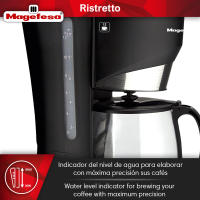 MAGEFESA RISTRETTO 1200 Cafetera Eléctrica de 12 Tazas o 600ml de 800W, Cuenta con Sistema Antigoteo e Indicador del Nivel de Agua, El Filtro es Extraíble - details 2