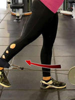 2PCS Fijaciones De Tobillo Con Cable Y Anillos Doble D Para Ejercicios De Muslos Y Glúteos Soporte De Entrenamiento De Resistencia En El Gimnasio - details 5