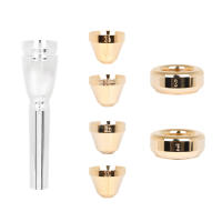 Meg Trumpet Mouthpiece Set No.7 Para Principiantes Y Profesionales Compatible Con Bach Tamaño 2C 3C 2B 3B Accesorios Musicales De Latón Dorado Y Plateado - details 8