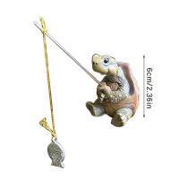 Estatua De Tortuga De Pesca Con Cordón Creativa Figura De Resina Simulación Animal Ornamento Para Jardín Y Decoración Del Hogar - details 6