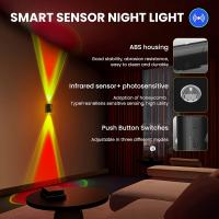 2Pcs Luz Nocturna LED Sensor De Movimiento Recargable USB Con Montaje Magnético Luz De Pared Para Interior 15 Colores RGB Iluminación Para Escaleras - details 2