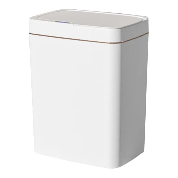 Basurero Inteligente Sensor Automático 15/18L Recargable Silencioso Para Cocina Baño Dormitorio Material PP Plástico Verde Oro Plata - 1