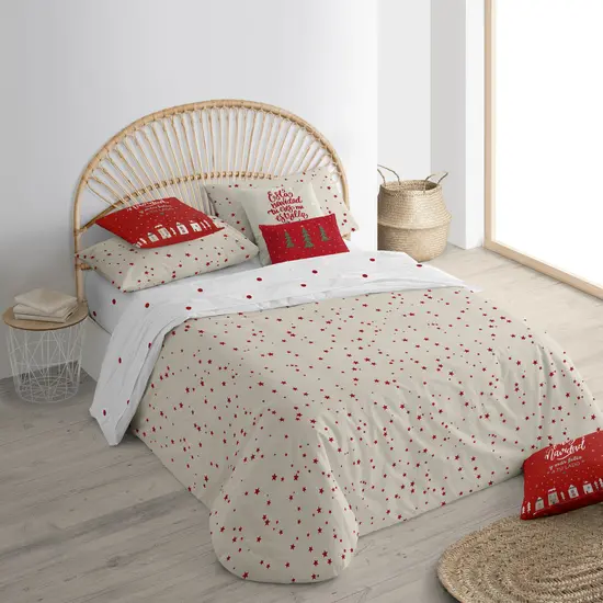 BL BELUM - Funda nórdica terciopelo con botones Merry Christmas 23 - Funda Nórdica Extrasuave - Funda Nórdica 100% Made in Spain - 1