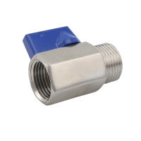 Válvula De Bola Mini De Acero Inoxidable 304 PN63 5/8'' BSP Sanitary Para Cierre De Agua En Casa Keg Coupler Cerveza Shank Macho a Hembra - details 2