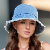 Sombrero De Pescador De Verano Protección UV Sombrilla Grande Moda Trendy Imitación Sombrero De Vaquero Capa De Protección Solar Para Mujer - details 1