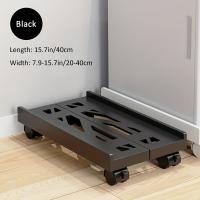 Soporte Ajustable Para CPU Móvil Con 4 Ruedas De Aluminio Ventilado Soporte Para Torre De PC Con Ruedas De Aluminio Soporte Para Computadora De Escritorio - details 5
