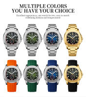 Reloj Deportivo NIBOSI Para Hombre Nuevo Llegada Reloj De Cuarzo Casual Con Correa De Silicona Resistente Al Choque Y Luz Reloj De Mano De Lujo Para Hombre - details 4