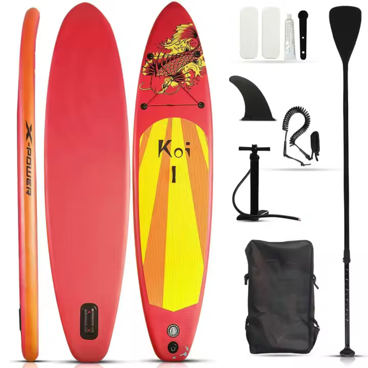 X-Power Koi - Kit Tabla de Paddle Surf 350 x 83 x 15 cm, con hinchador, remo ajustable, mochila y kit de reparación - 1